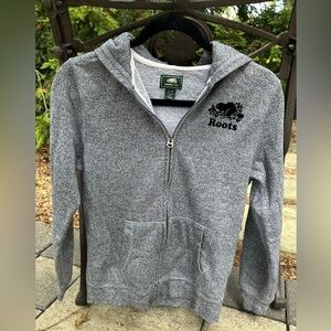 Roots Kids - Gray Zip Up Sweatshirt Unisex